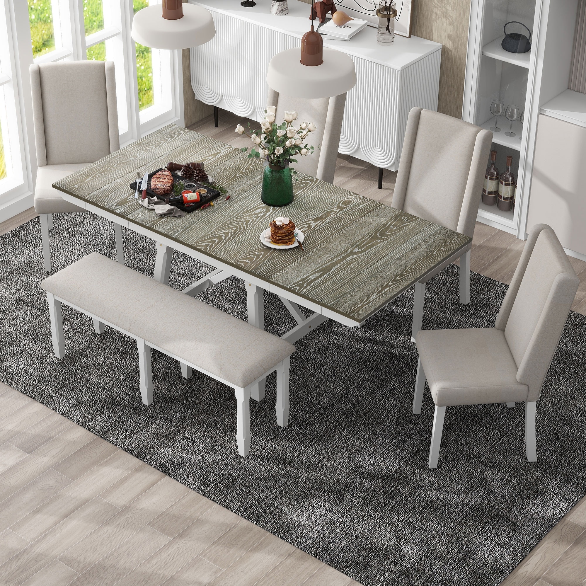6 Piece Sets Farmhouse Dining Sets Bed Bath Beyond